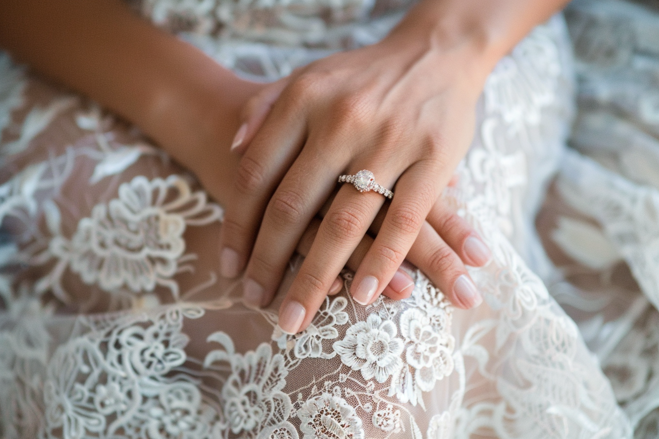 Image gratuite Main avec bague de fiançailles 1