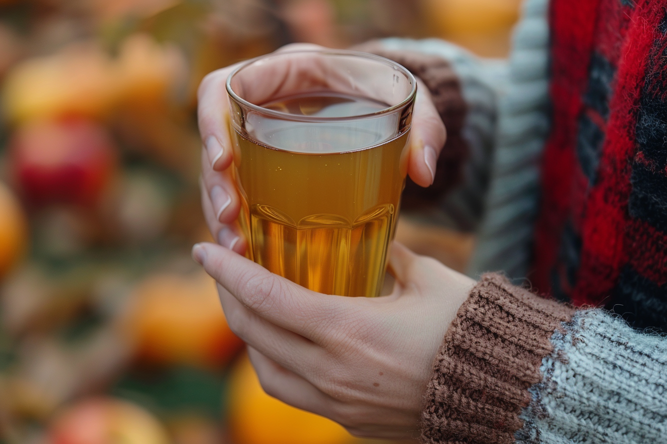 Image gratuite Main avec cidre 1