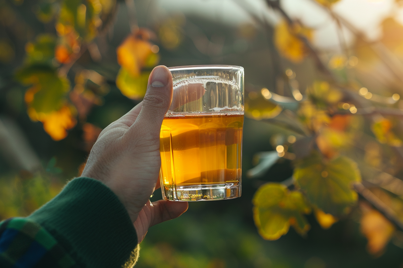 Image gratuite Main avec cidre 2