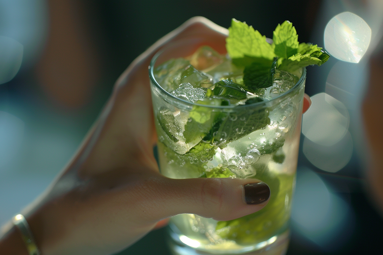 Image gratuite Main avec Mojito 1
