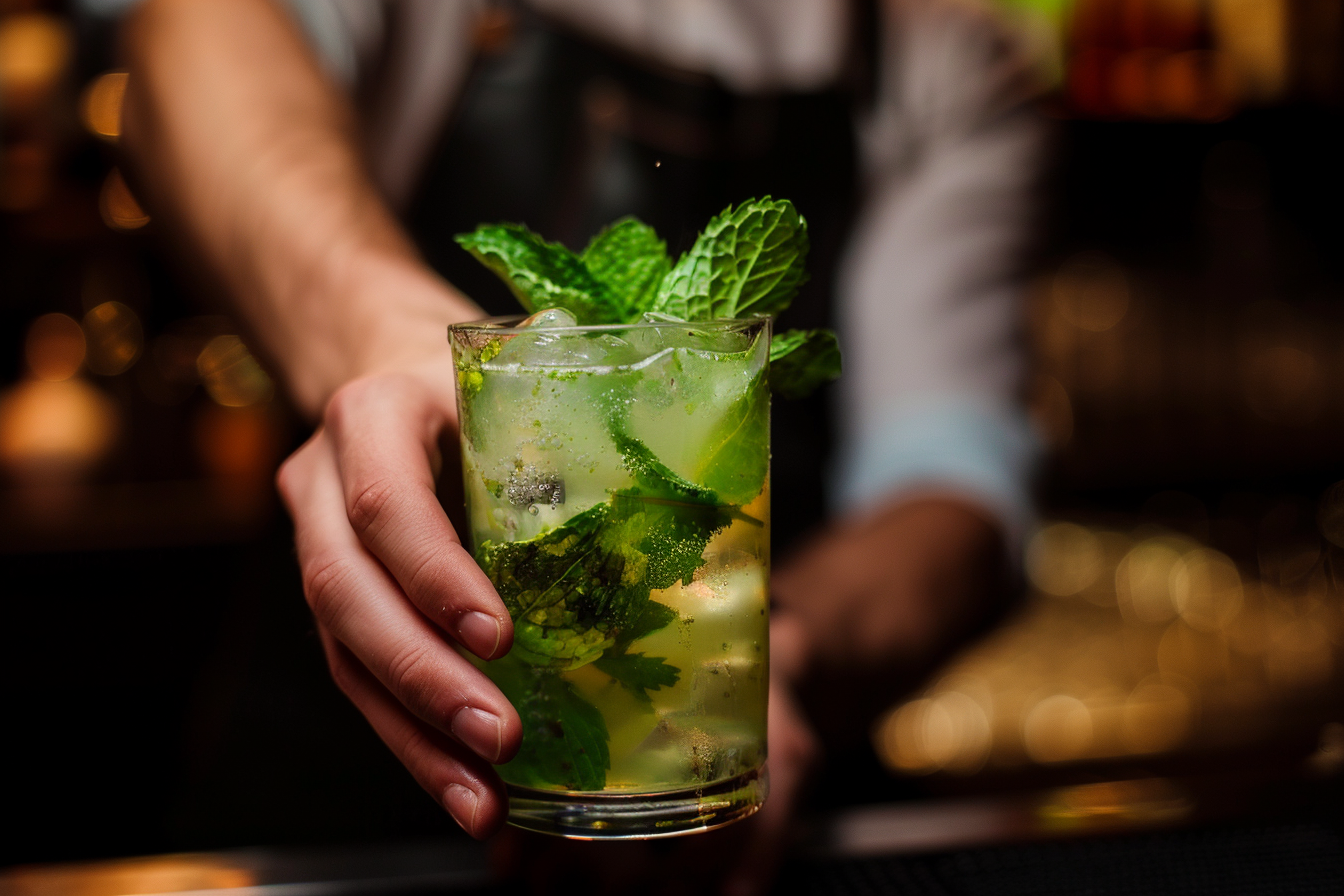 Image gratuite Main avec Mojito 4