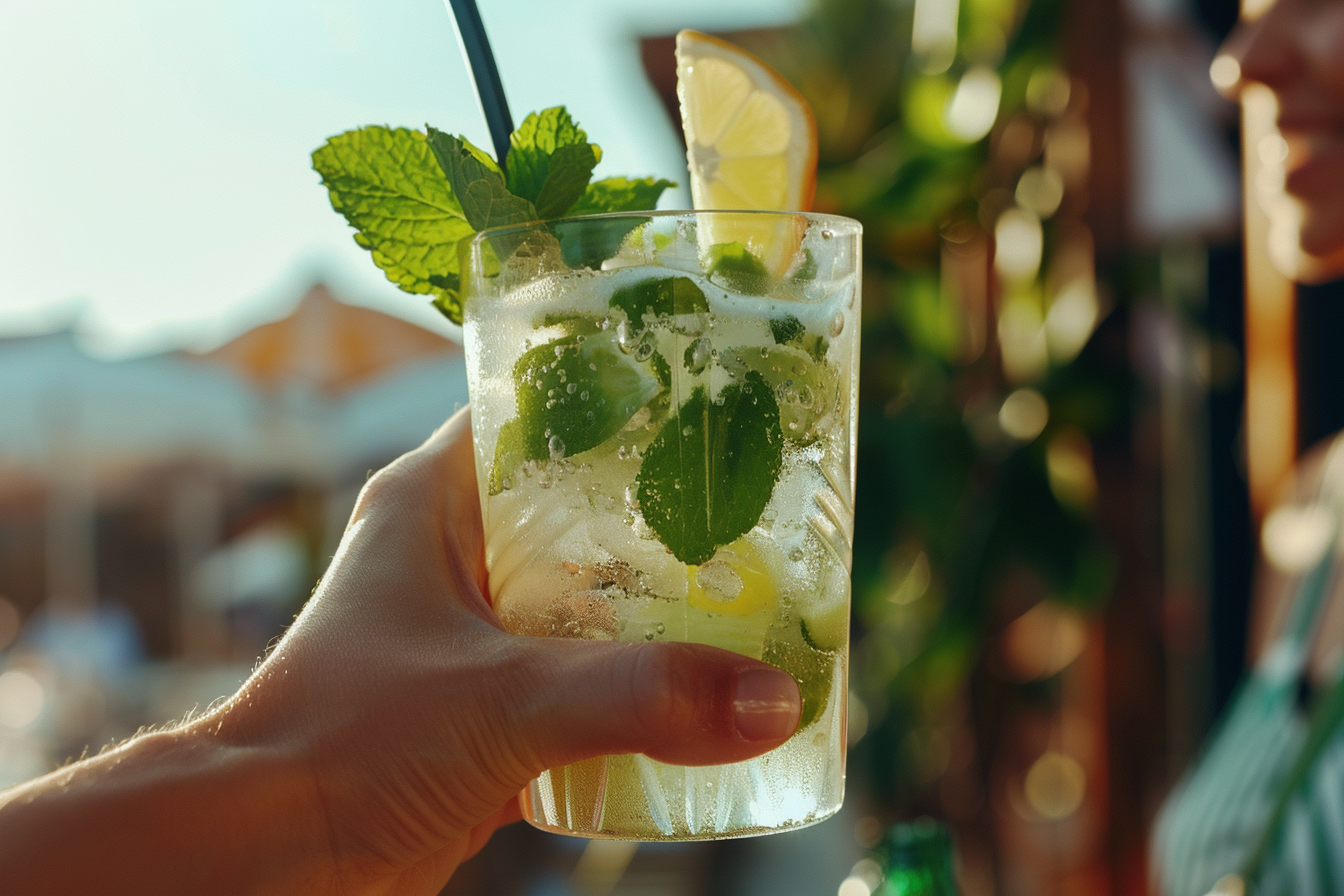 Image gratuite Main avec Mojito 5