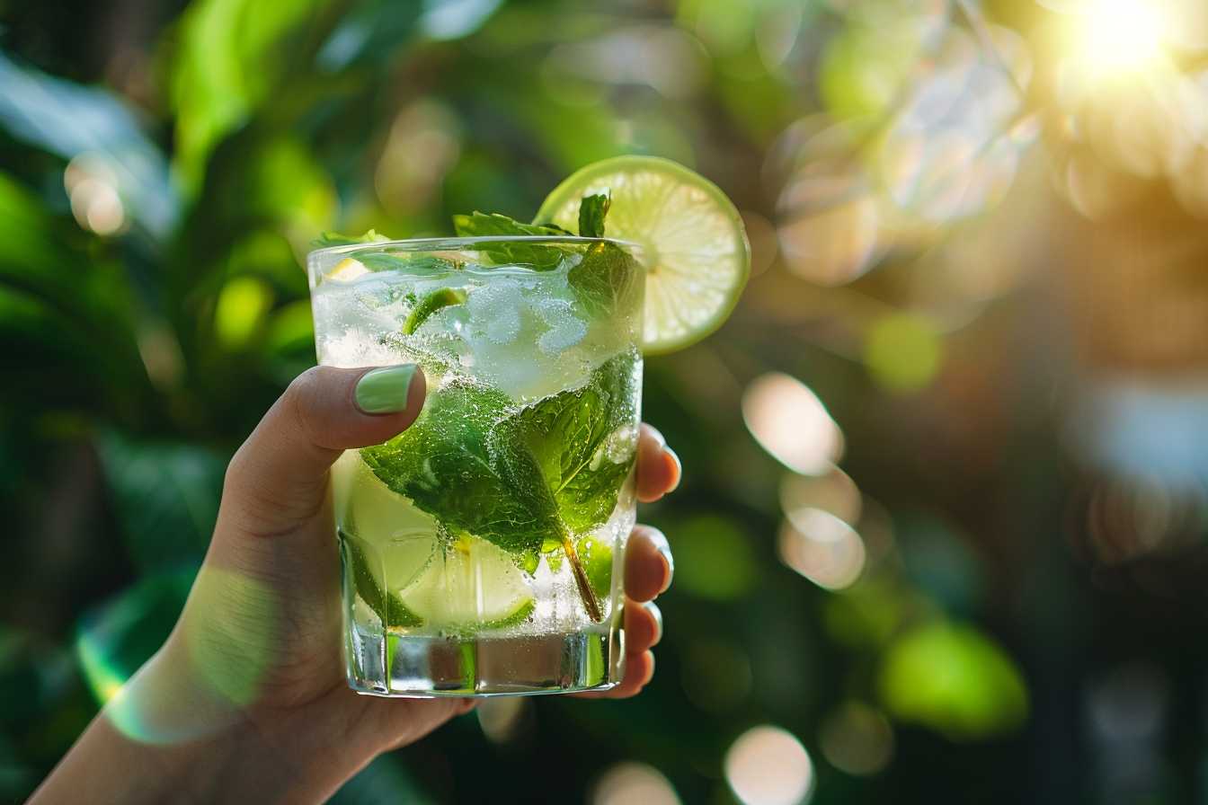 Image gratuite Main avec Mojito 6