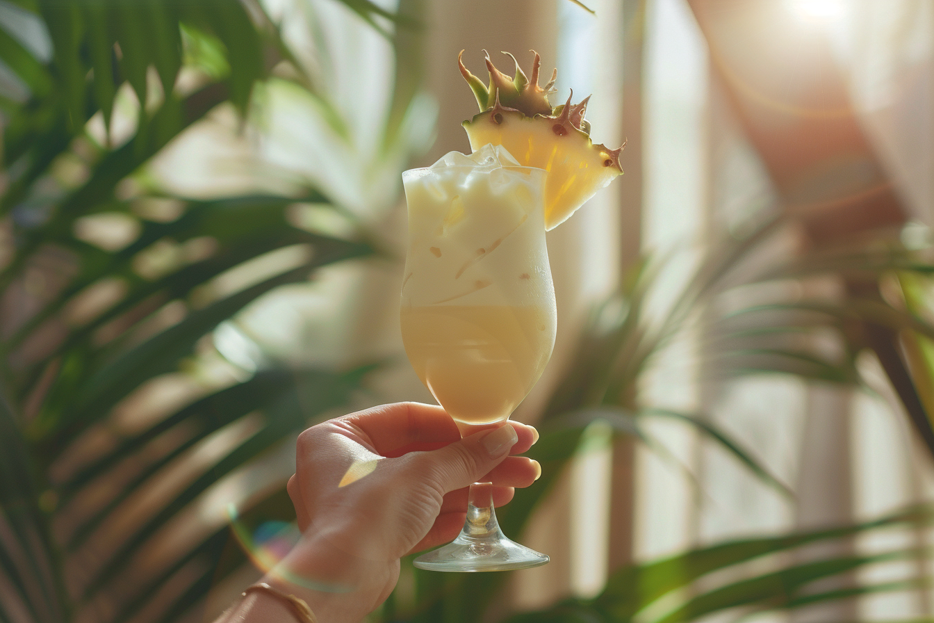Image gratuite Main avec Piña Colada 1