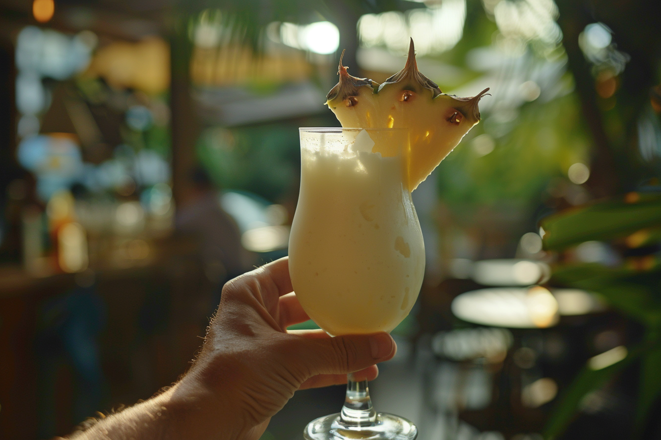 Image gratuite Main avec Piña Colada 2