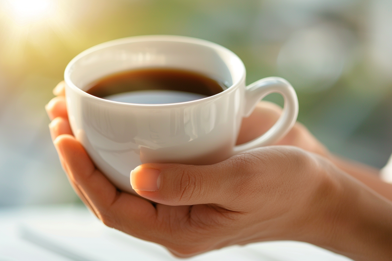 Image gratuite Main avec tasse de café 1