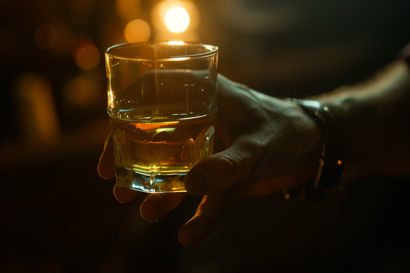 Image gratuite Main avec verre de rhum 1