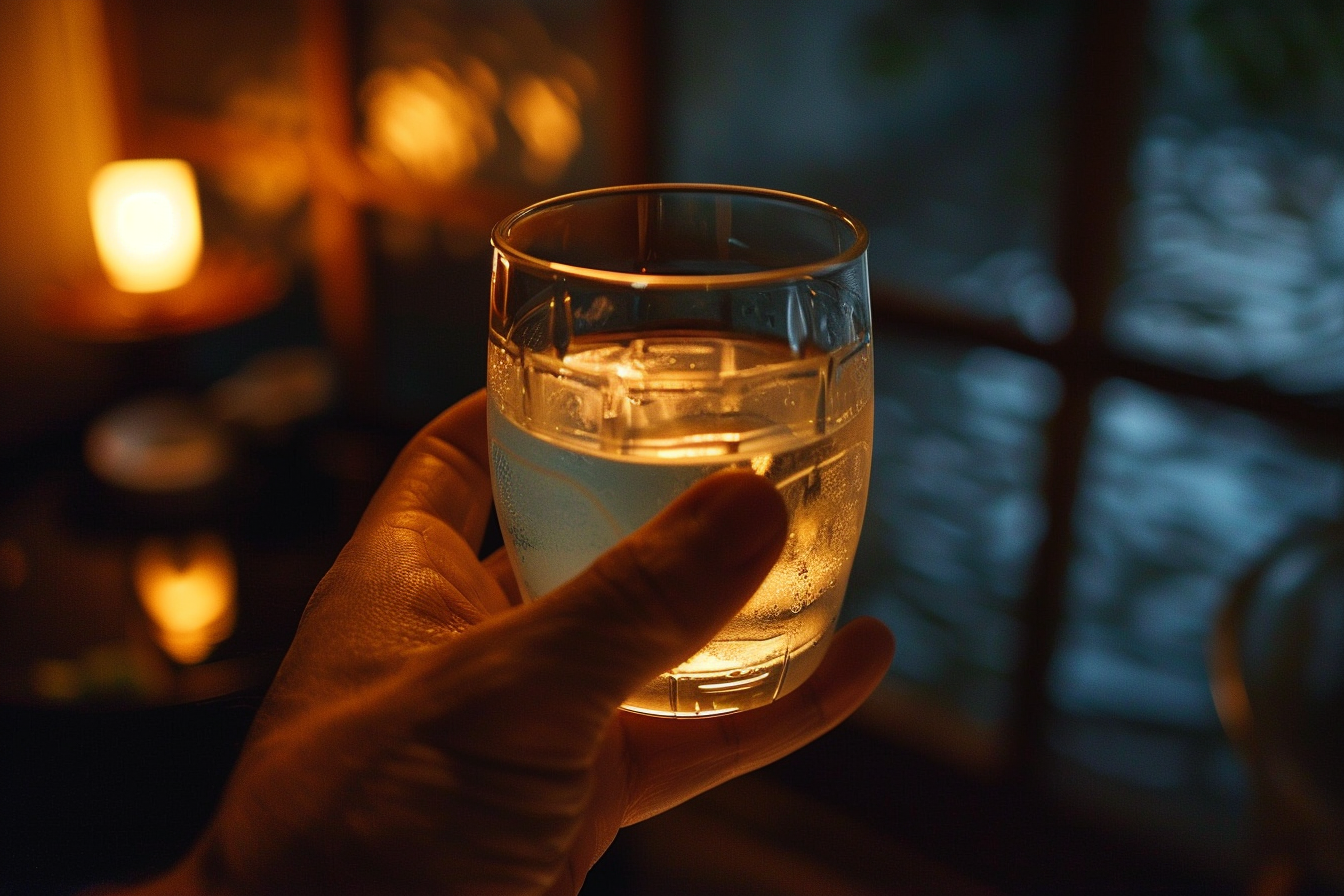 Image gratuite Main avec verre de saké 2