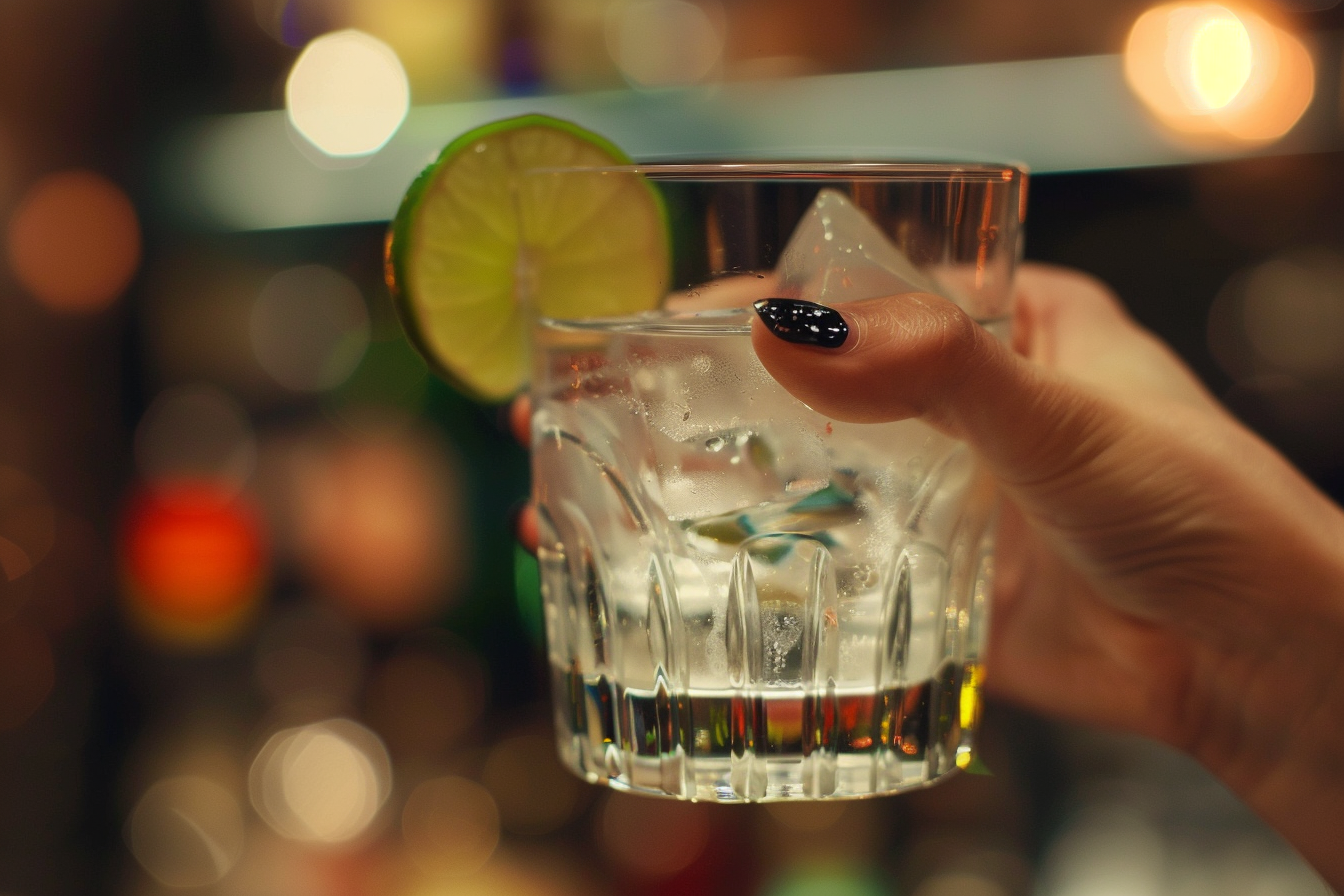 Image gratuite Main avec verre de tequila 1