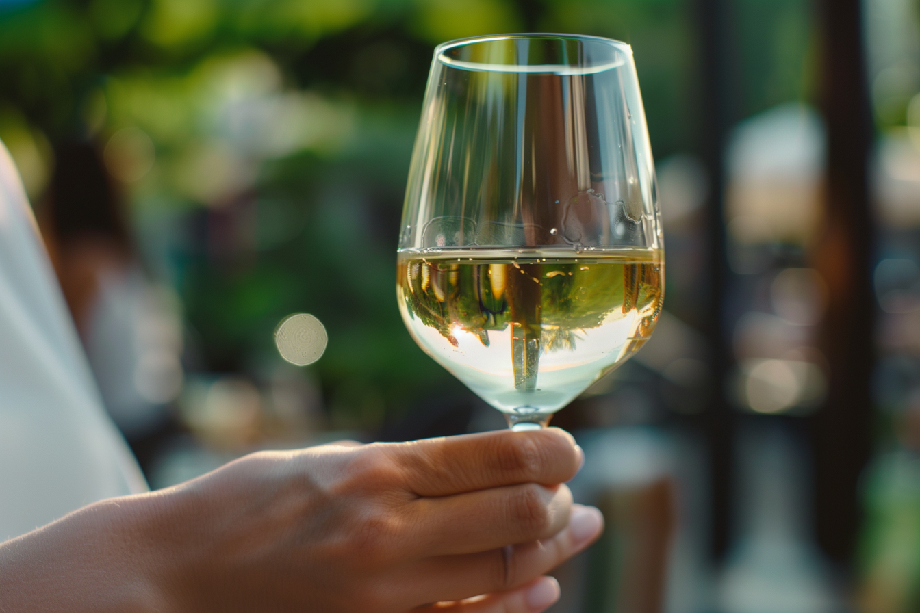 Image gratuite Main avec vin blanc 3