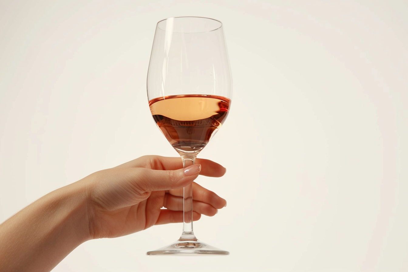 Image gratuite Main avec vin rosé 1