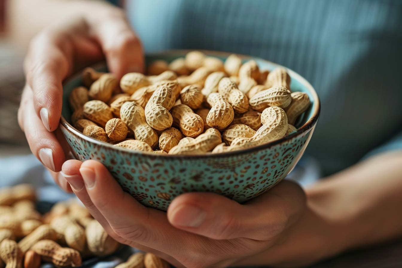 Image gratuite Main prenant des cacahuètes 1