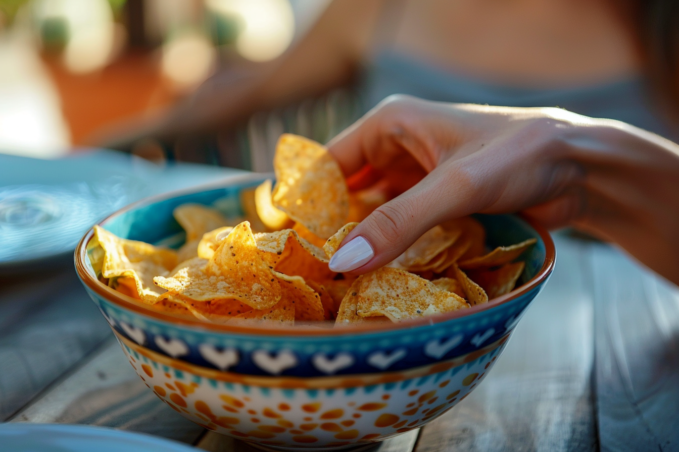 Image gratuite Main prenant des chips 6