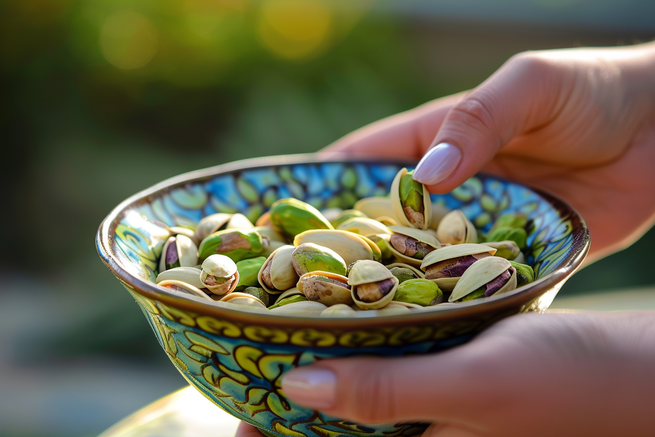 Image gratuite Main prenant des pistaches 2