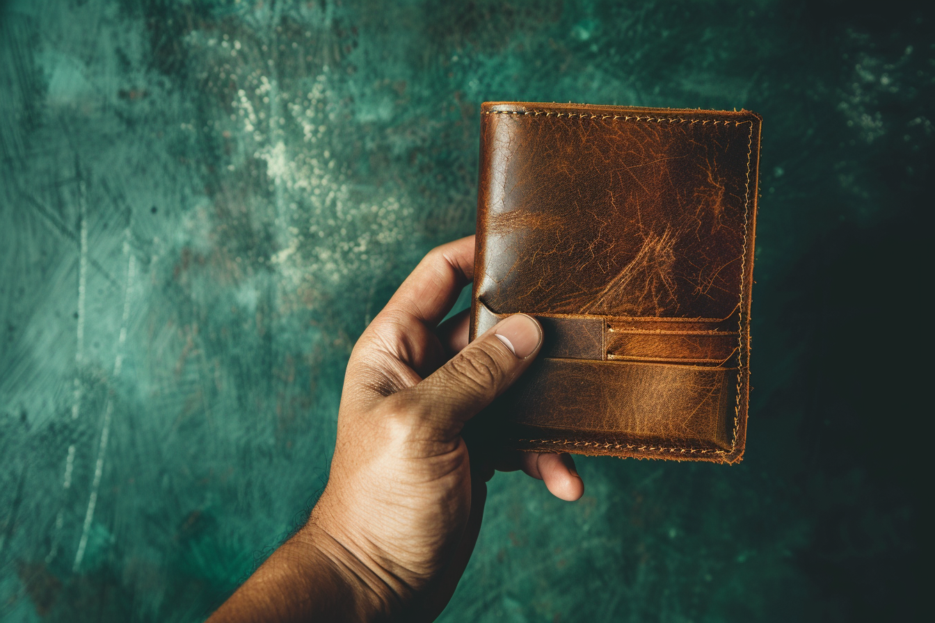 Image gratuite Main tenant un porte-monnaies vintage 2