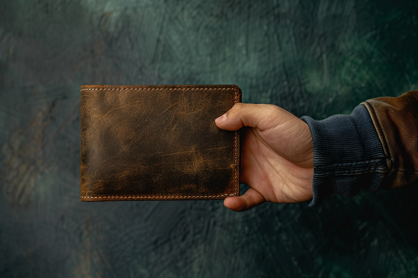Image gratuite Main tenant un porte-monnaies vintage 4