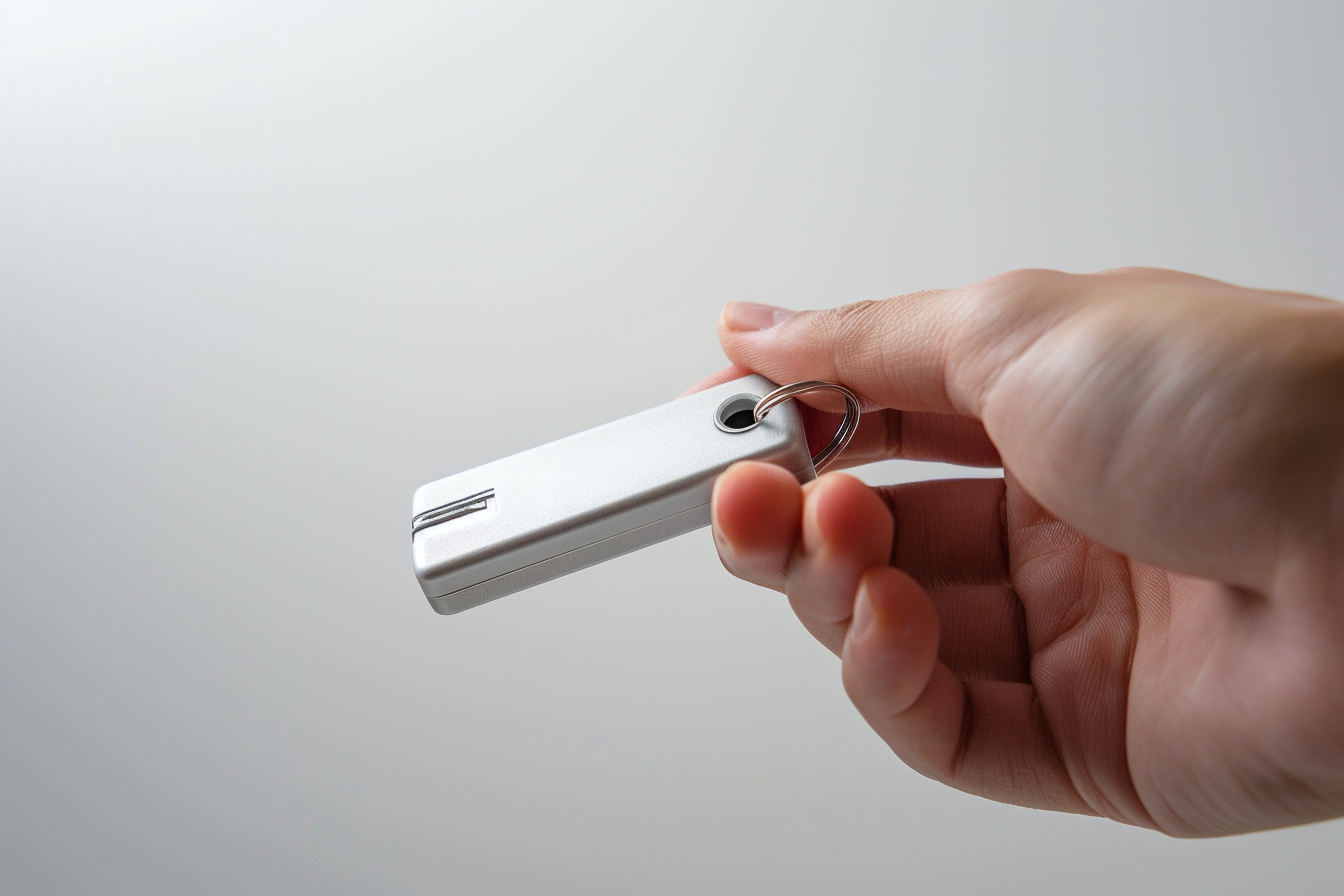 Image gratuite Main tenant une clé électronique moderne 3