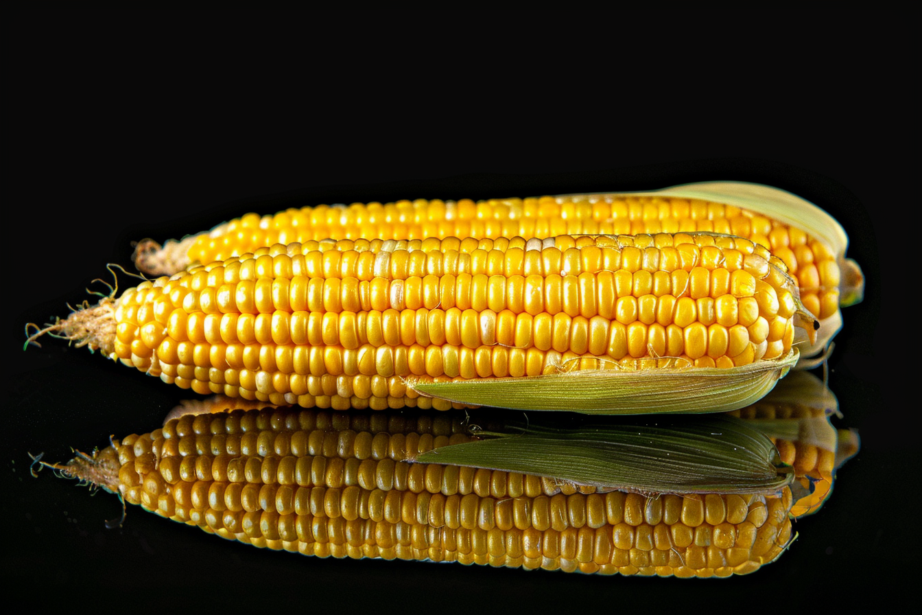Image gratuite Maïs sur fond noir 1