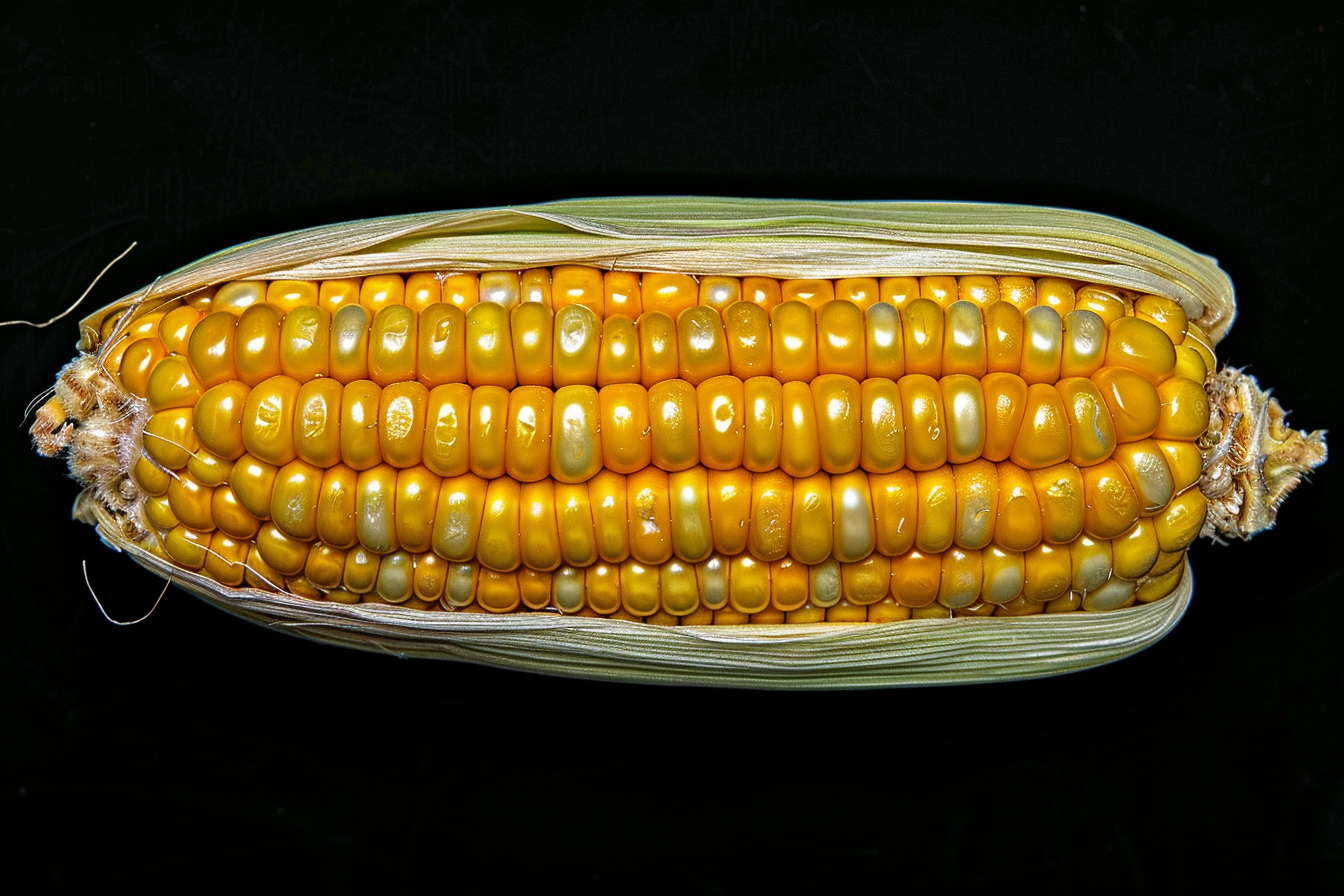 Image gratuite Maïs sur fond noir 2