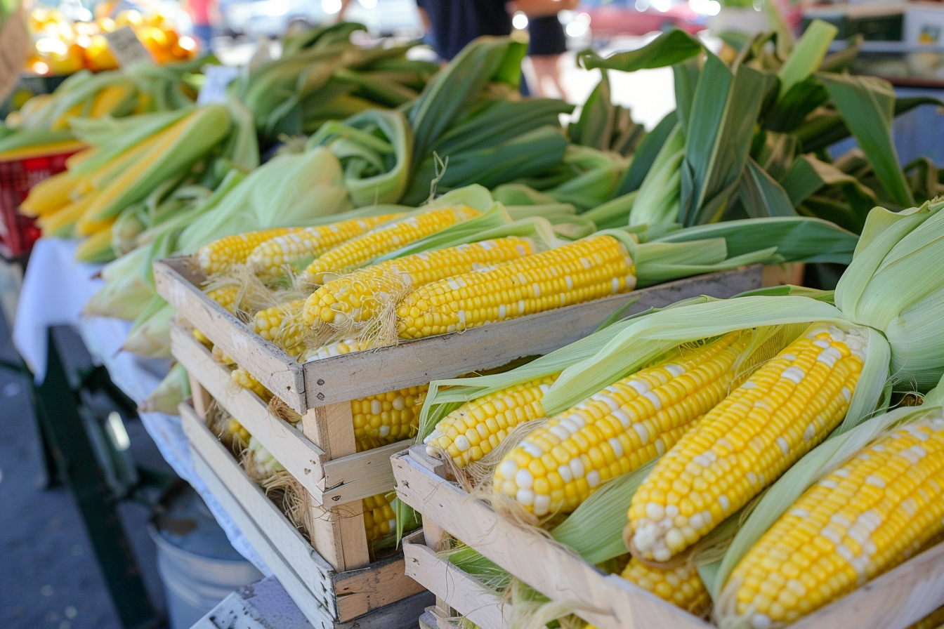 Image gratuite Maïs sur un marché 1