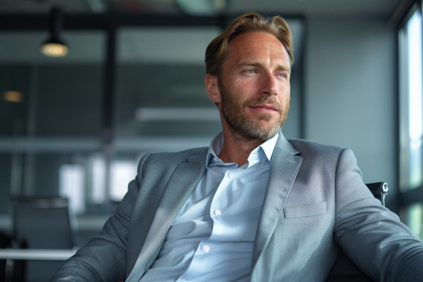 Image gratuite Manager commercial costume gris 1