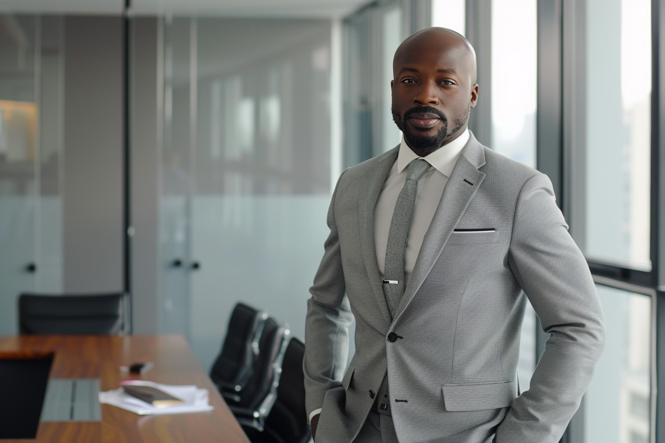 Image gratuite Manager commercial costume gris 2