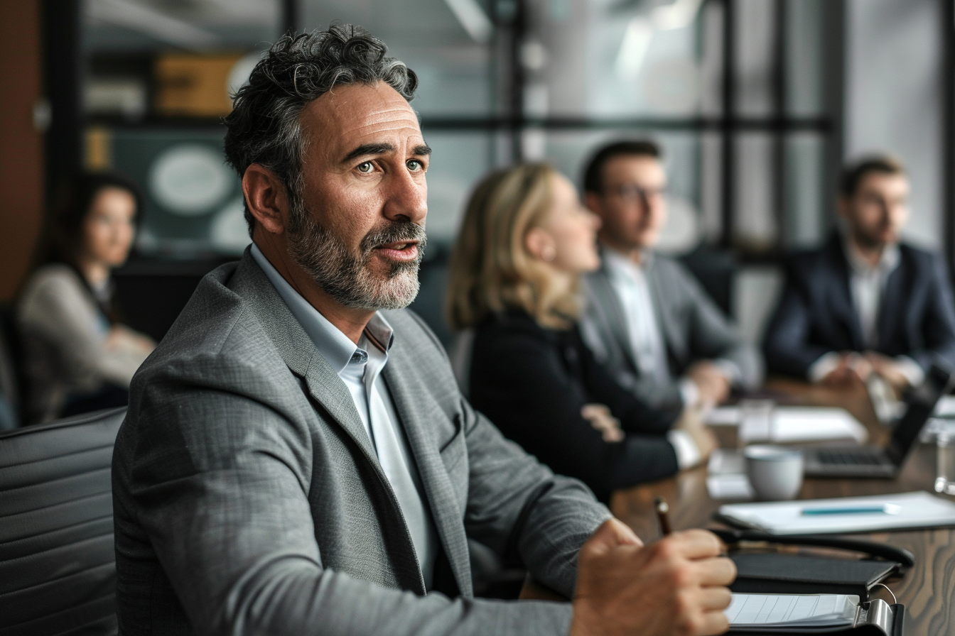 Image gratuite Manager commercial costume gris 4