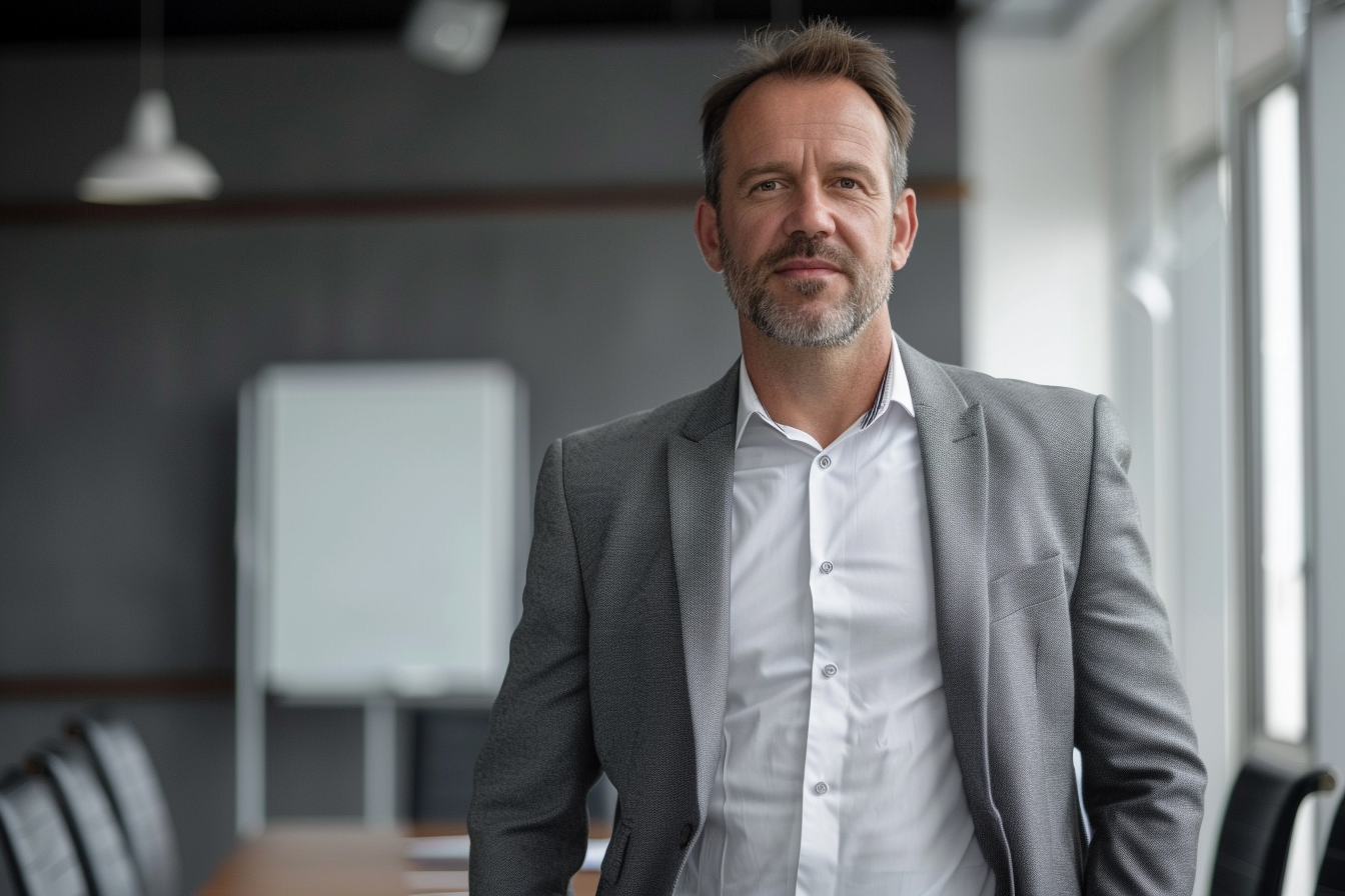 Image gratuite Manager commercial costume gris 8