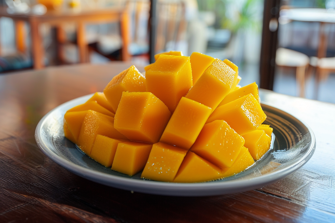 Image gratuite Mangue tranchée en cuisine moderne 1