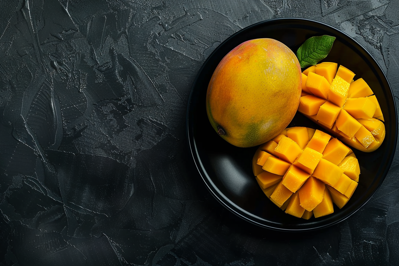 Image gratuite Mangues dans bol noir 3
