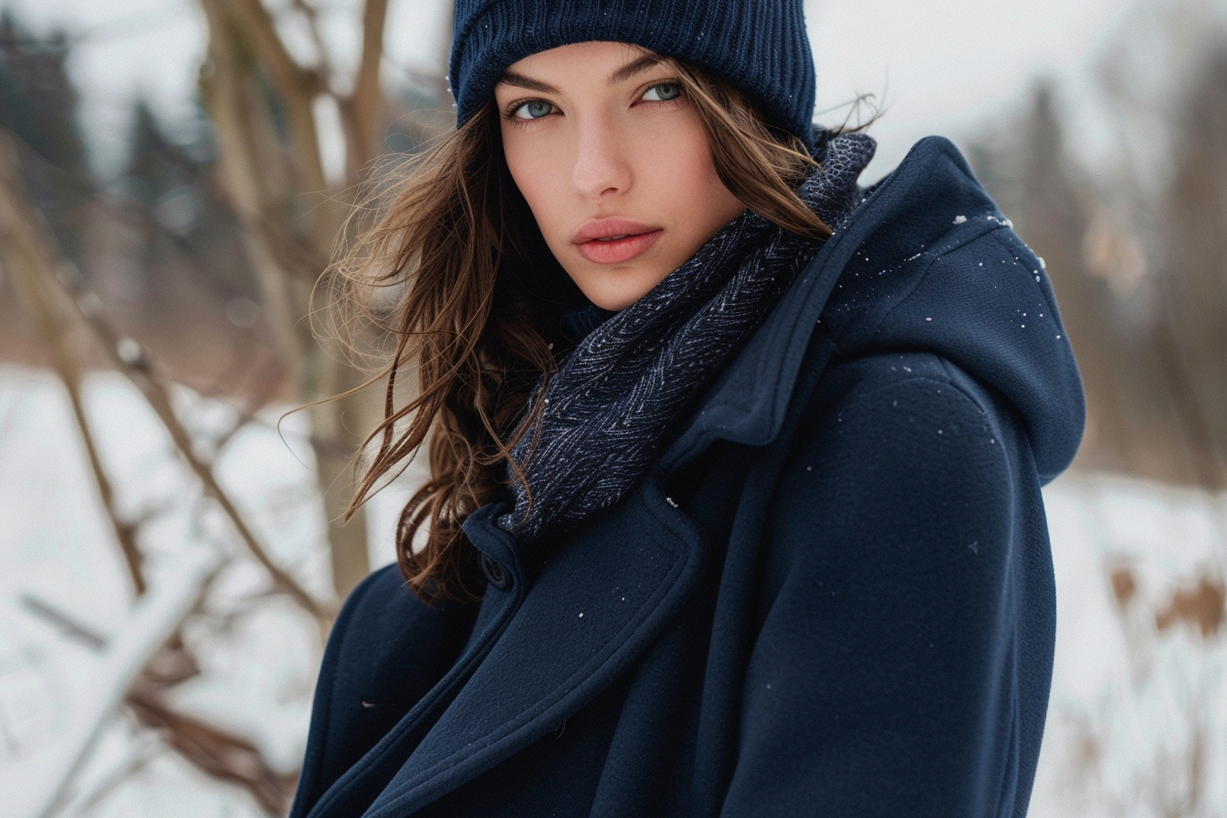 Image gratuite Manteau hiver classique look élégant temps froid 3