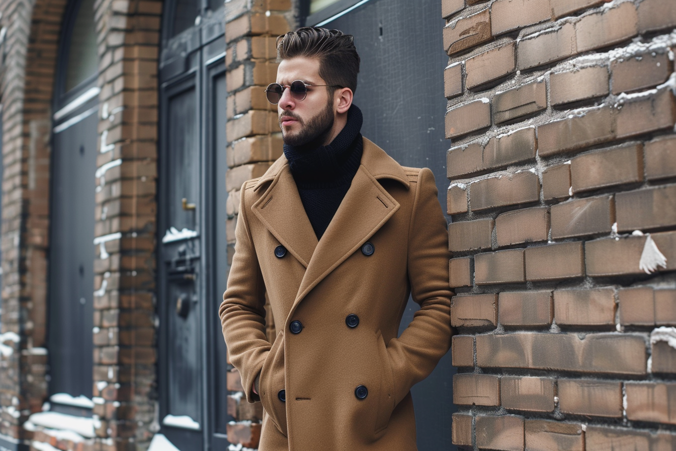 Image gratuite Manteau hiver élégant homme 1