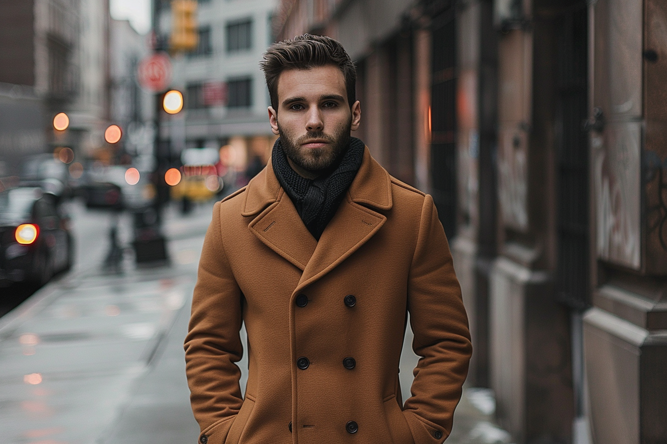 Image gratuite Manteau hiver élégant homme 2