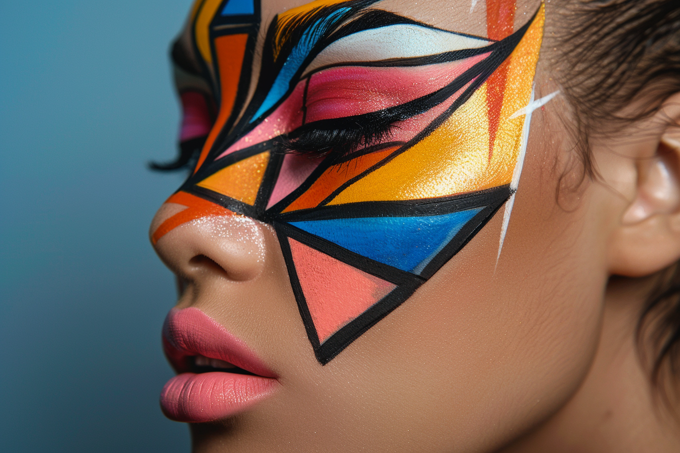 Image gratuite Maquillage géométrique artistique 1