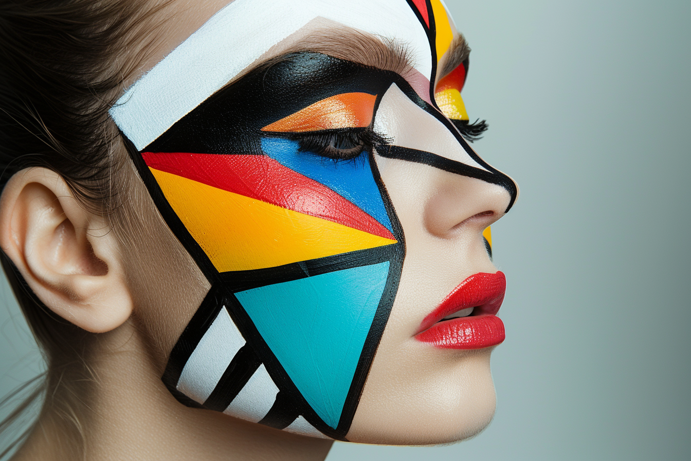 Image gratuite Maquillage géométrique artistique 2