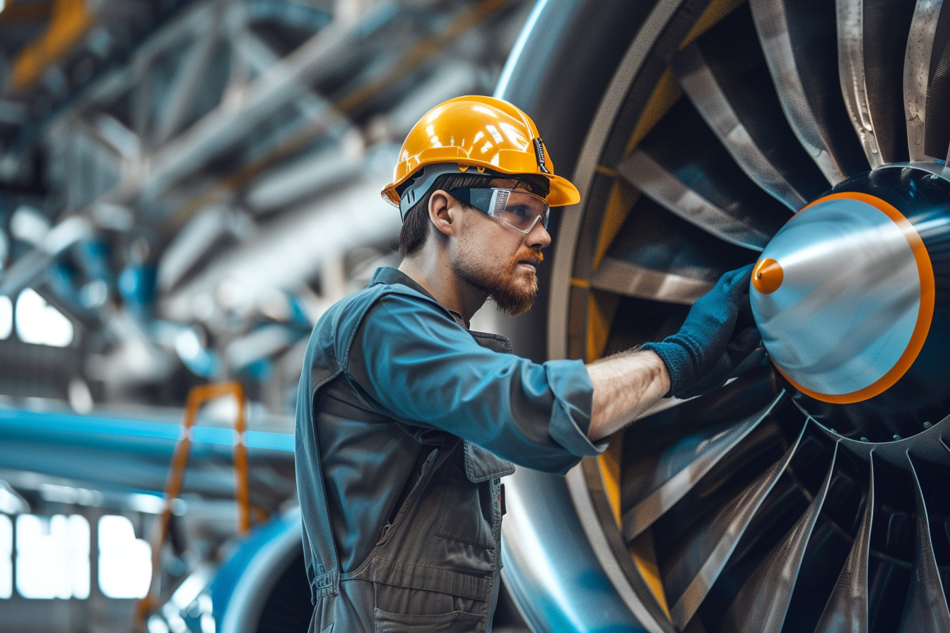 Image gratuite Mécanicien inspectant moteur 1