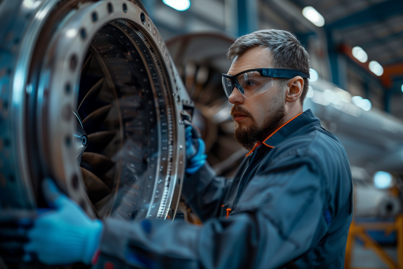 Image gratuite Mécanicien inspectant moteur 2