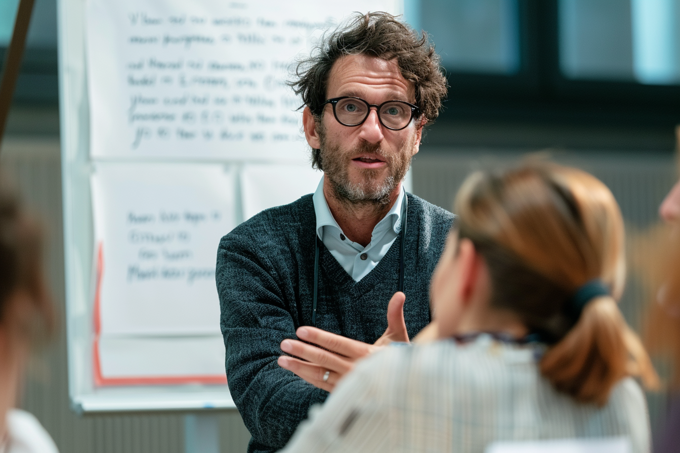 Image gratuite Médiateur facilitant discussion 1