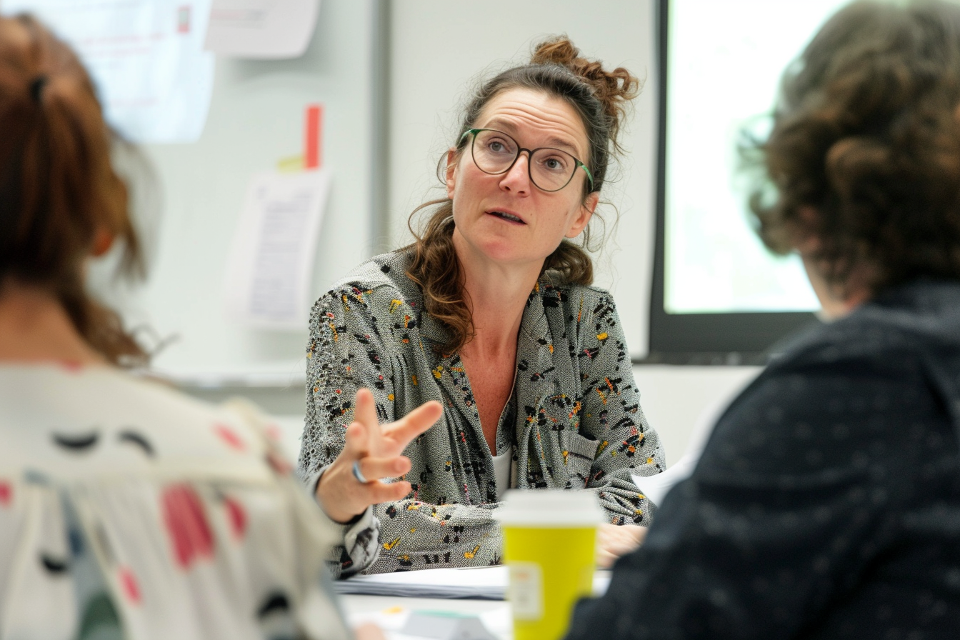 Image gratuite Médiateur facilitant discussion 2