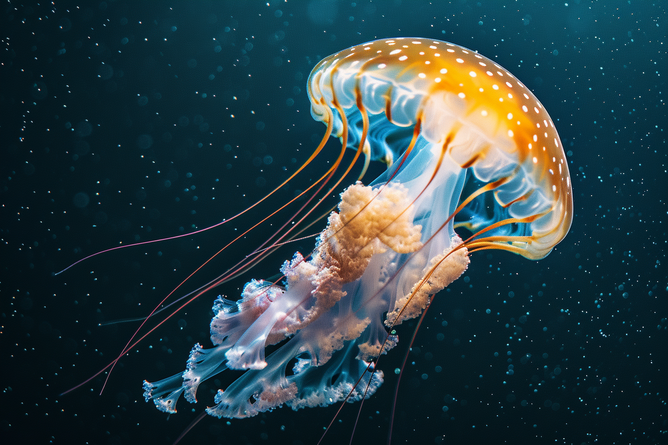 Image gratuite Méduse colorée sous l&rsquo;eau 2