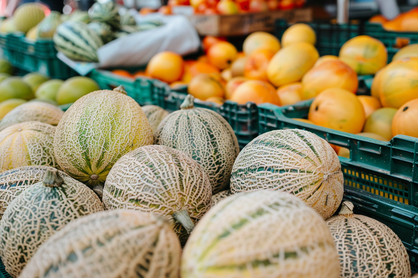 Image gratuite Melons au marché local 1
