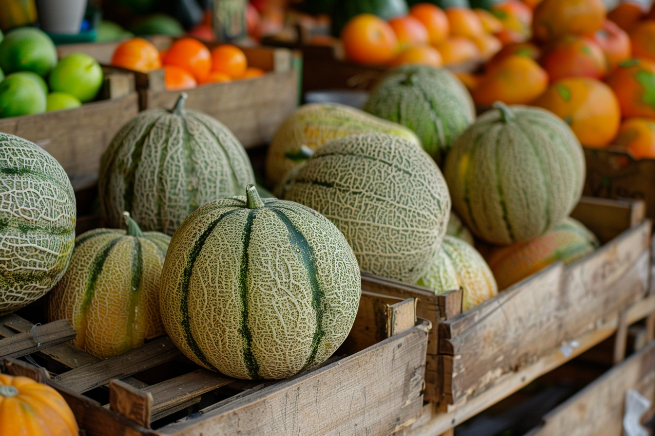 Image gratuite Melons au marché local 2