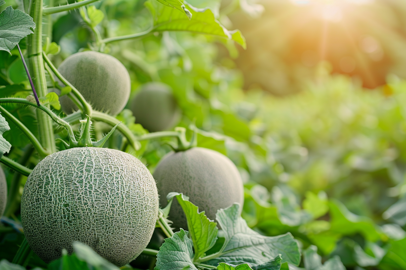 Image gratuite Melons dans un champ ensoleillé 1