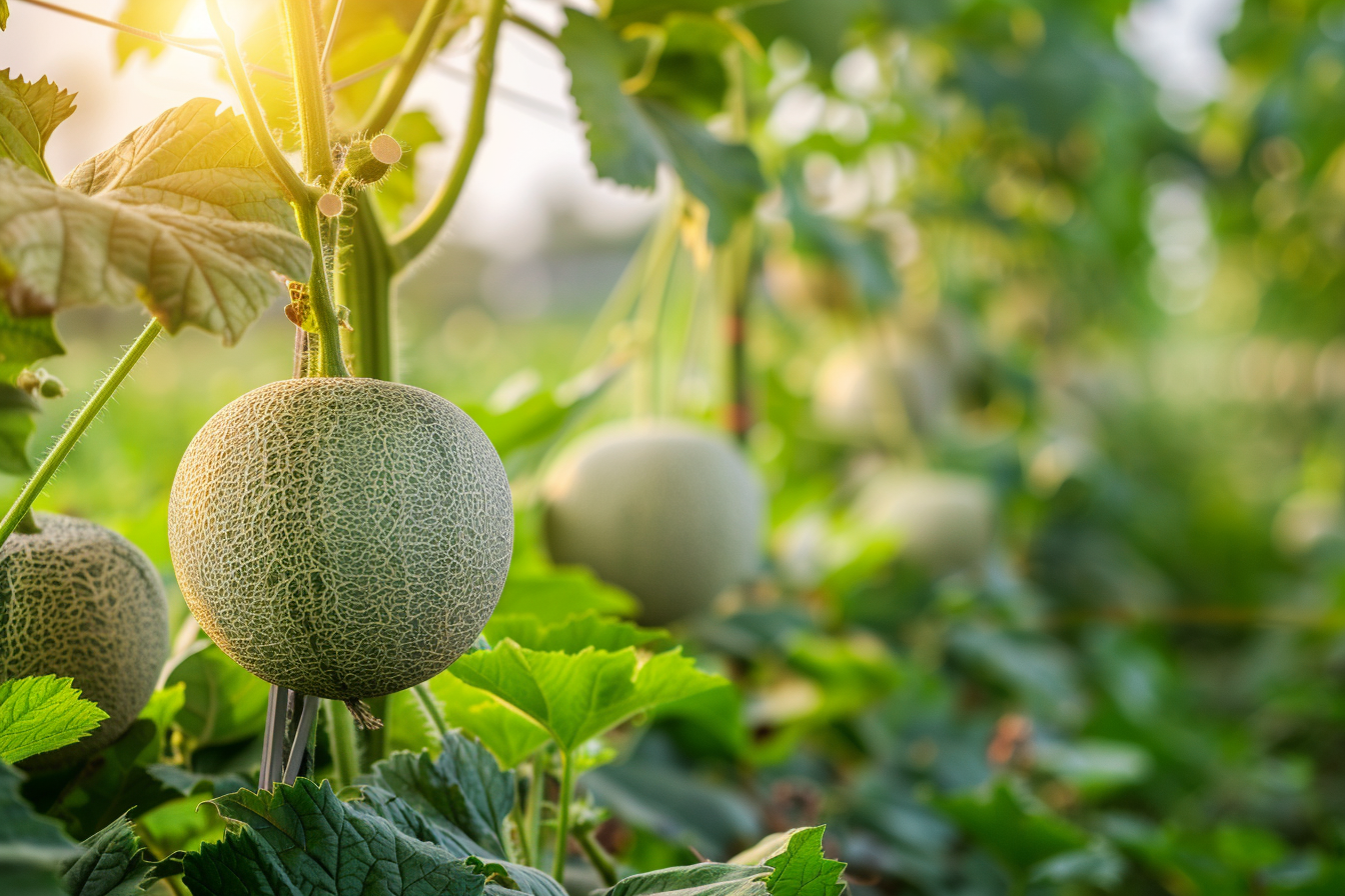 Image gratuite Melons dans un champ ensoleillé 2