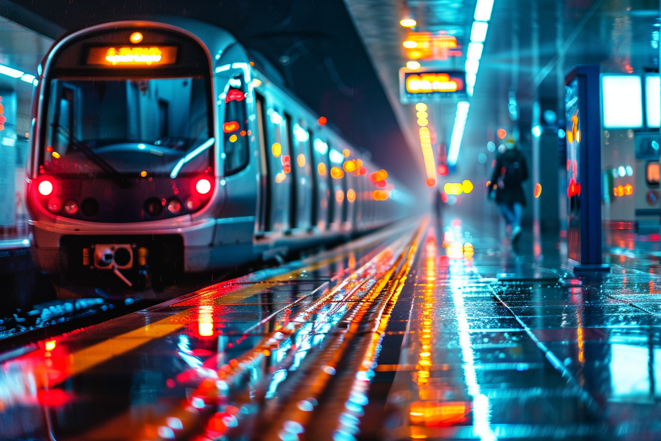 Image gratuite Métro de nuit 2