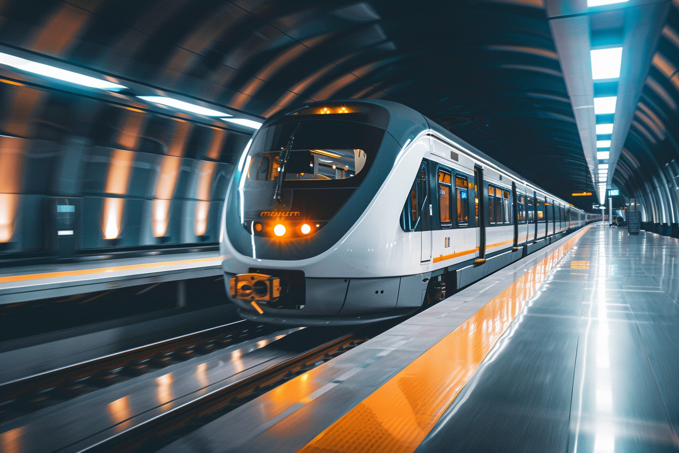 Image gratuite Métro moderne en station 1