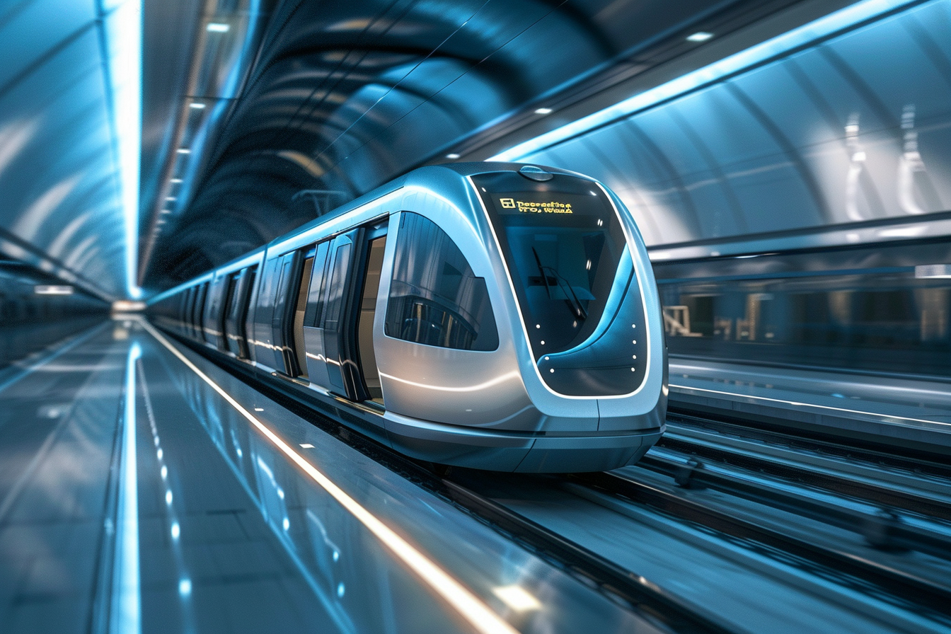 Image gratuite Métro moderne en station 3