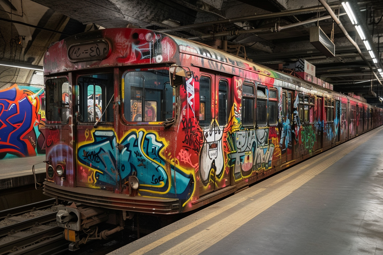 Image gratuite Métro vintage en station 1