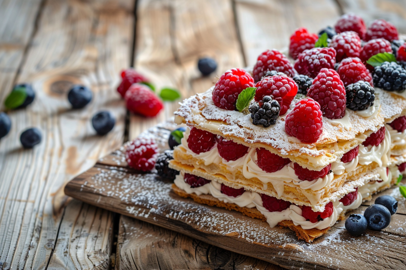 Image gratuite Mille-feuille aux baies 2