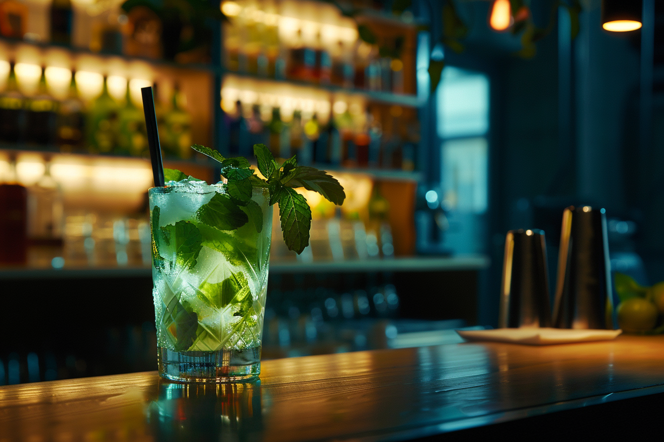 Image gratuite Mojito en bar moderne 1